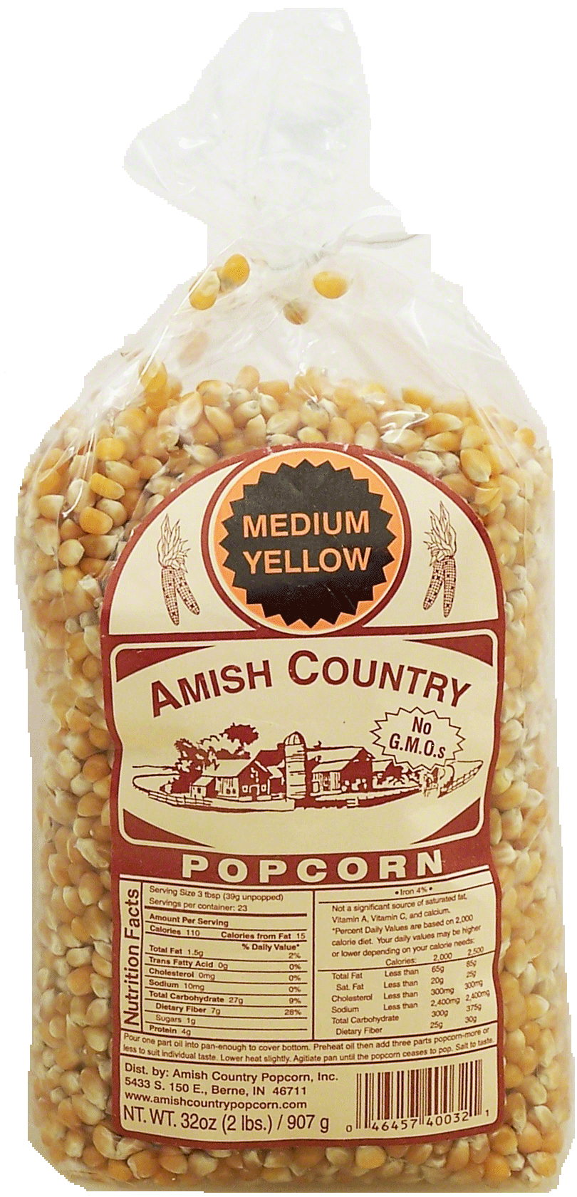 Amish Country  medium yellow popcorn kernels Full-Size Picture